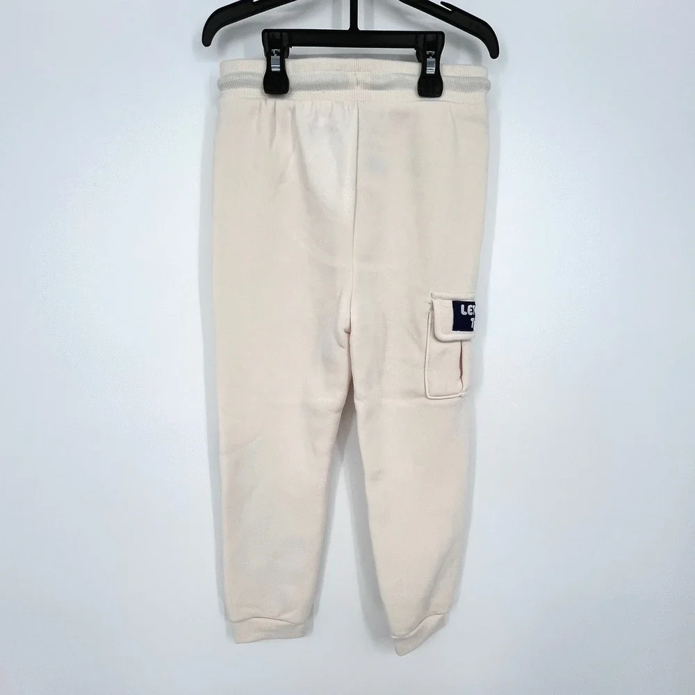Bluey Jogger Set Kids 5T Cream Hooded Sweatshirt‎ Pants 2pc Heeler Family NEW